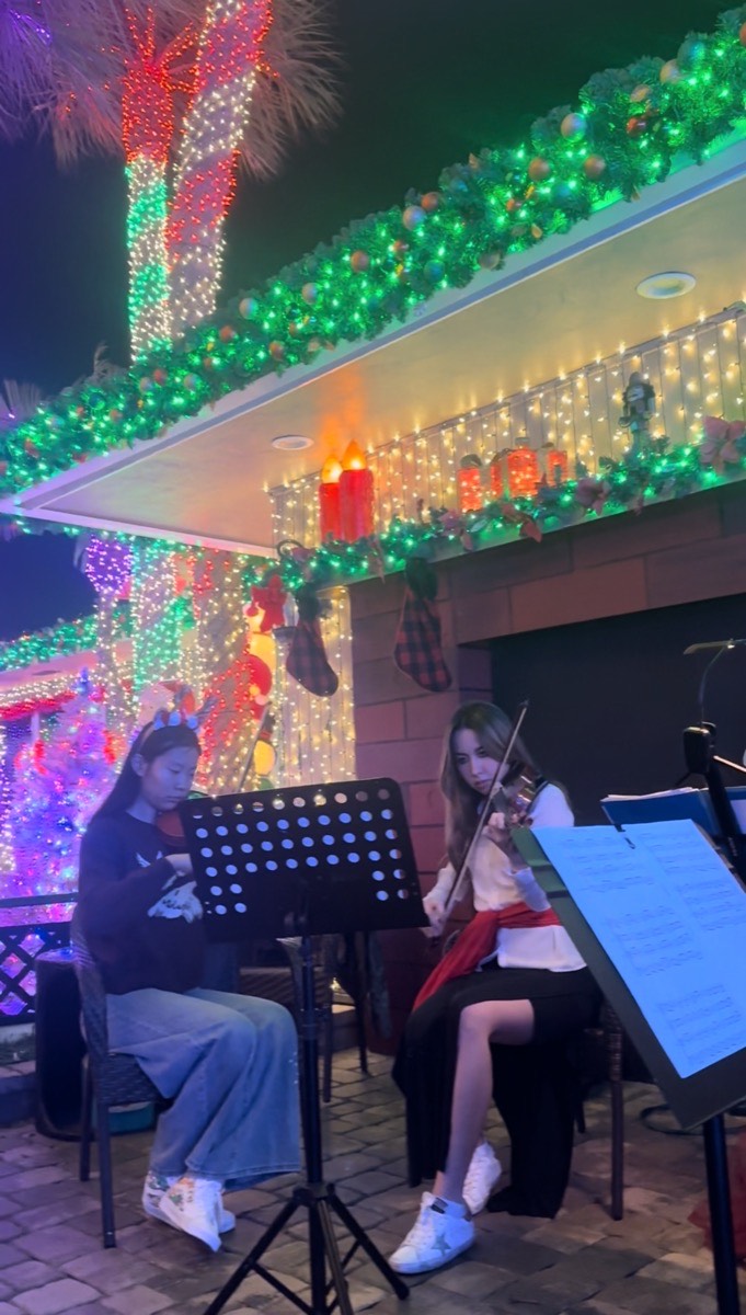Community Christmas Lights Performance